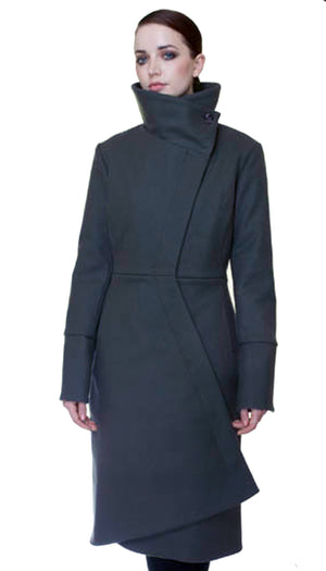 Swerve Thinsulate Quilted Maxi Coat / Grey