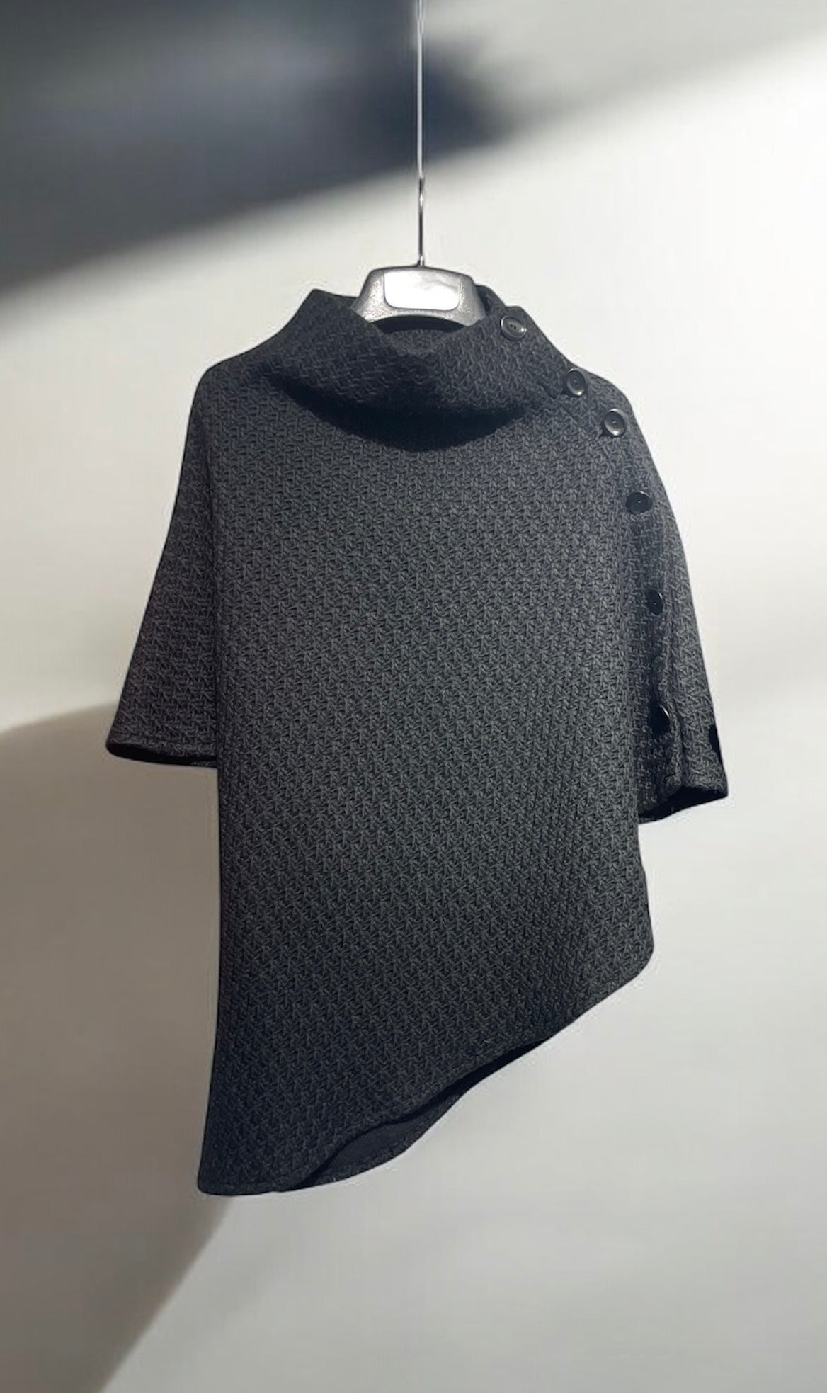 Asymmetrical Convertible Poncho/Vest