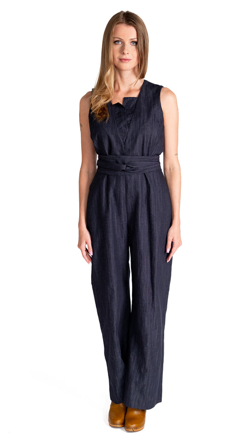 Alondra Jumpsuit/ Indigo Linen