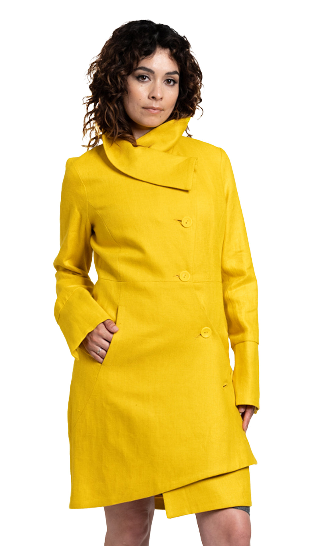 Swerve Jacket / Linen Twill / Sunflower Yellow
