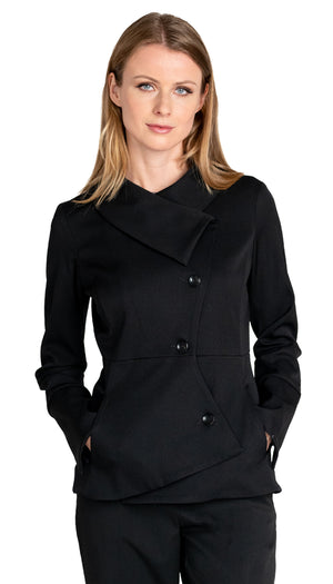 Swerve Long Sleeve Wool Suit Blazer
