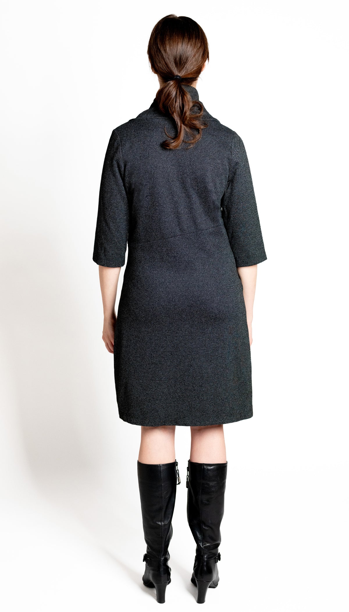 Cowl Neck Tunic Dress