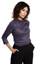 Mon Cherie Top/ Blue-Gray