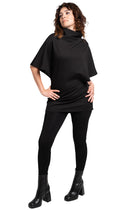 Poncho Tunic Top/ Black