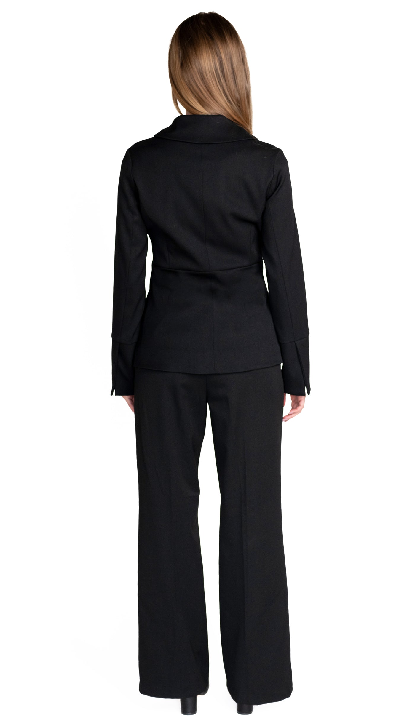 Swerve Long Sleeve Wool Suit Blazer