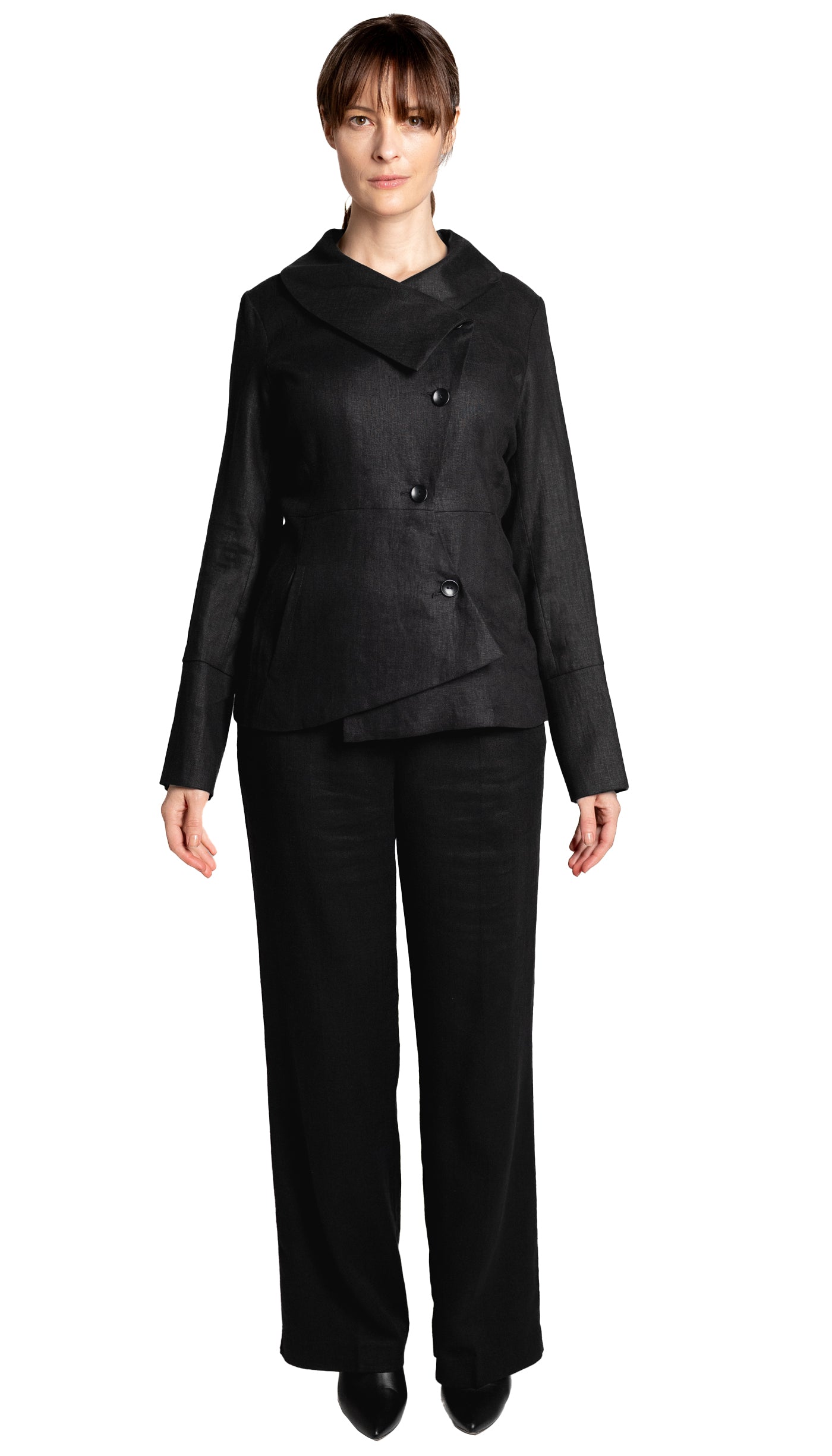 Swerve Blazer/ Linen / Black