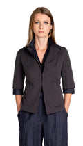 Minimal Blazer/ Steel Grey Cotton