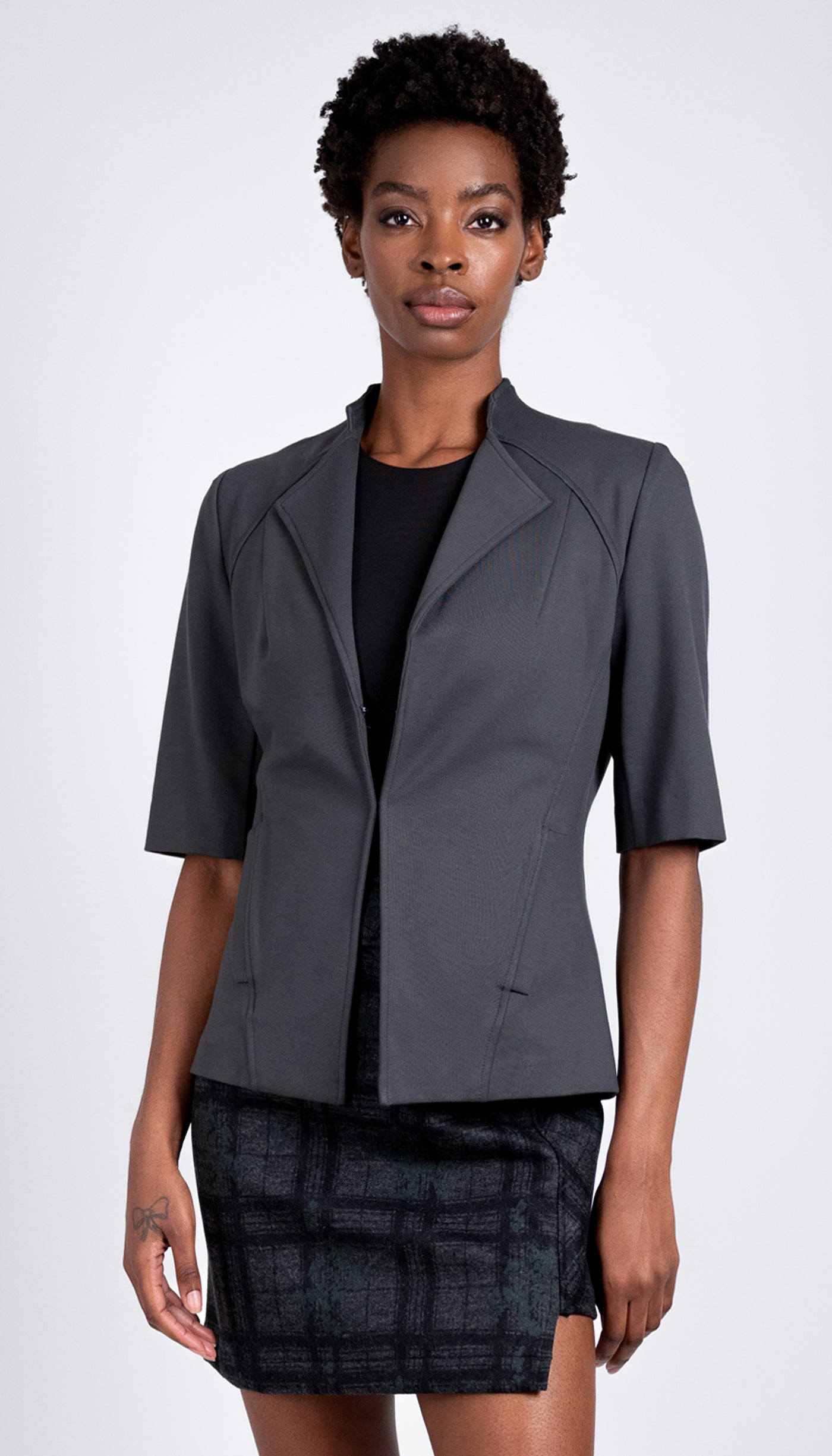 Minimal Blazer/ Ponte Knit