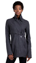 Classic Double Collar Wool Double Knit Sweater Jacket