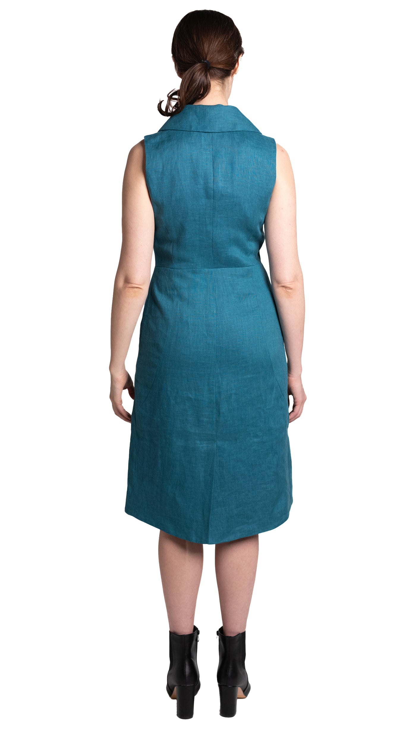 Linen Swerve Vest Dress