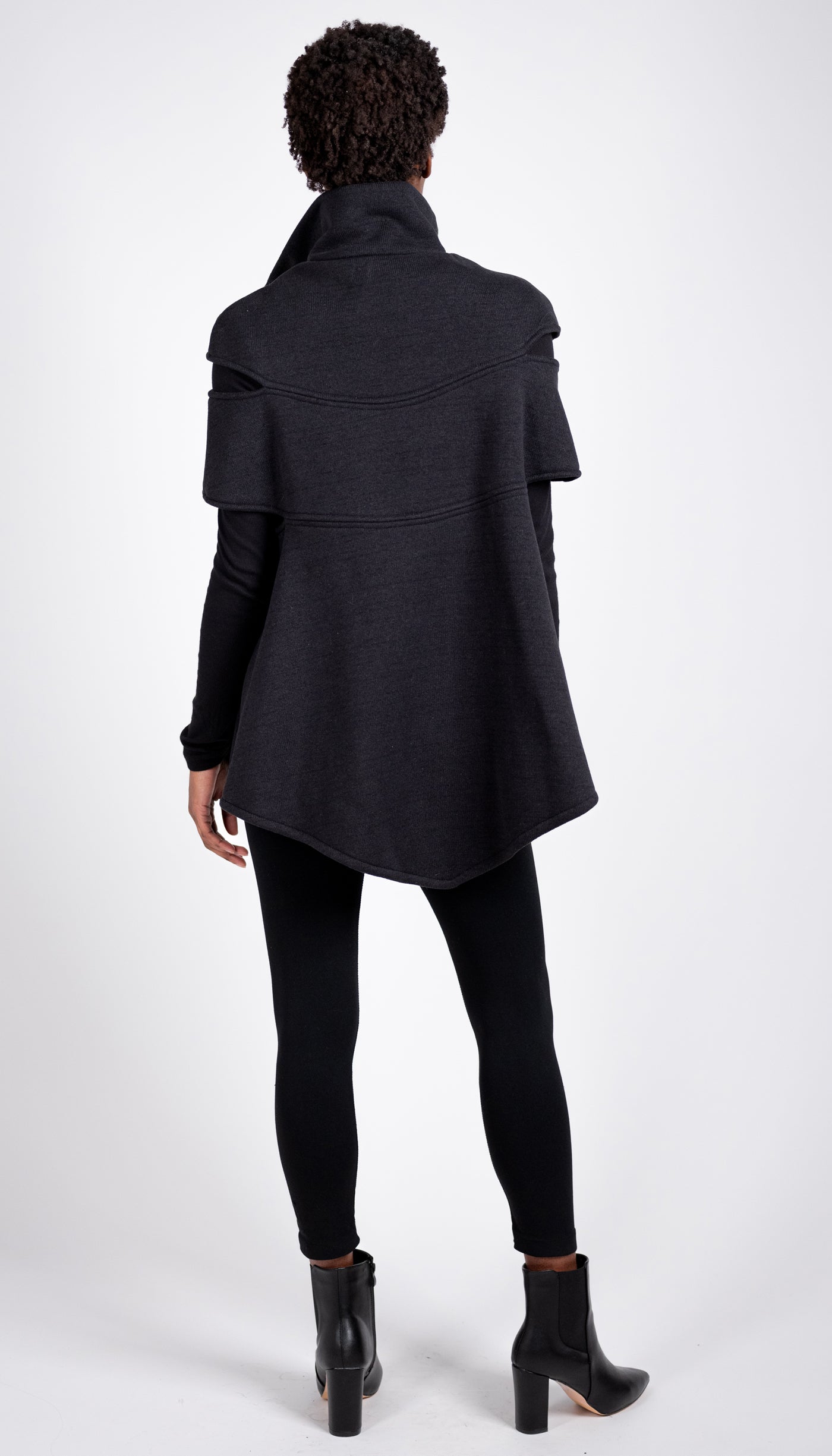 Convertible Cape/ Vest Sweater Fleece