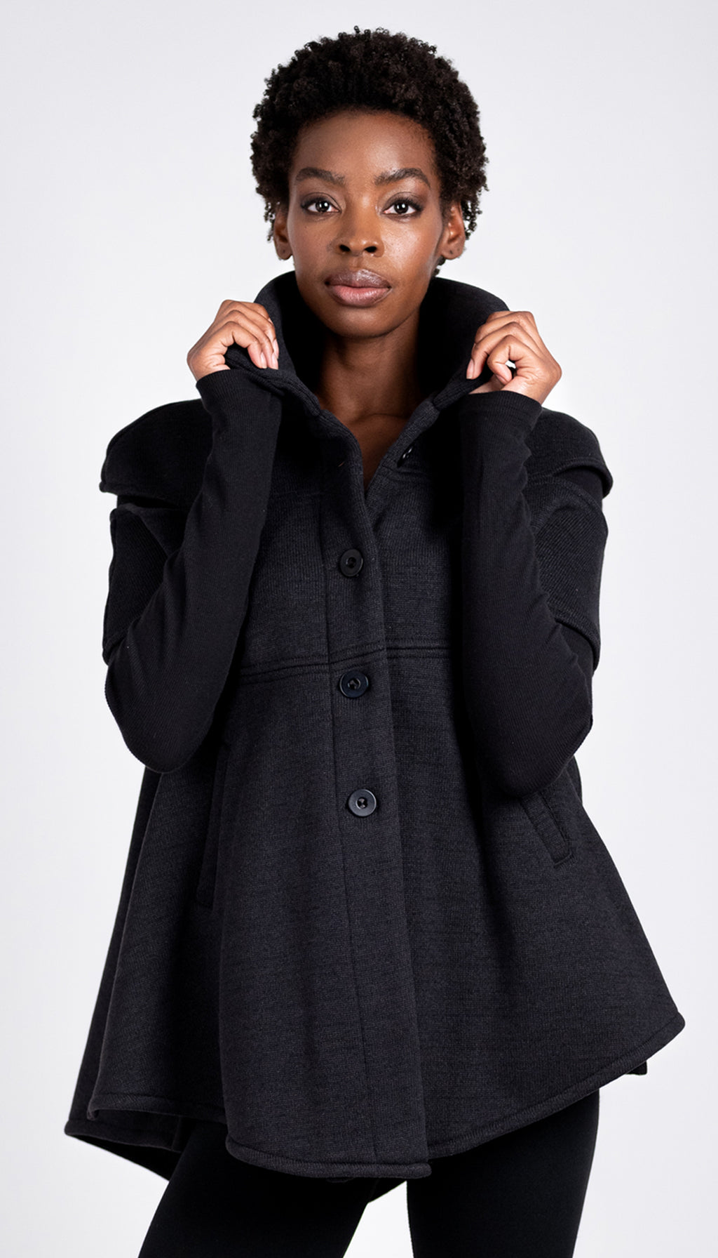 Convertible Cape/ Vest Sweater Fleece
