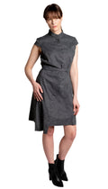 Classic Asym Shirtdress w/tie belt