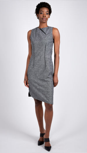 Classic Cut Out Dress /Varied Stitch Texture