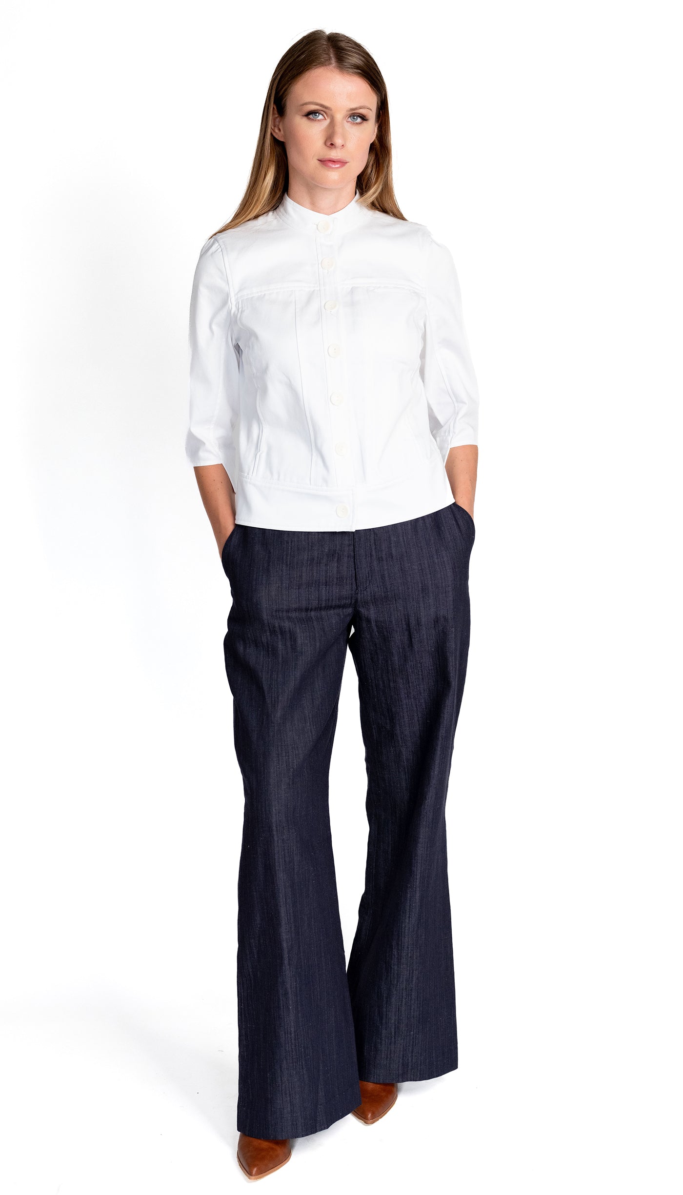 Non-Jean, Jean Jacket/ Organic Cotton Twill : White