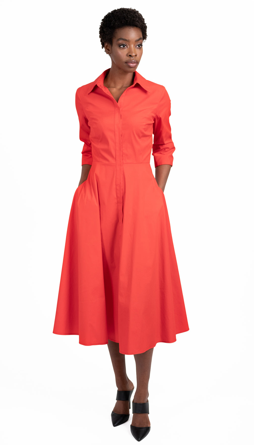 Valeria ShirtDress/ Scarlet Red