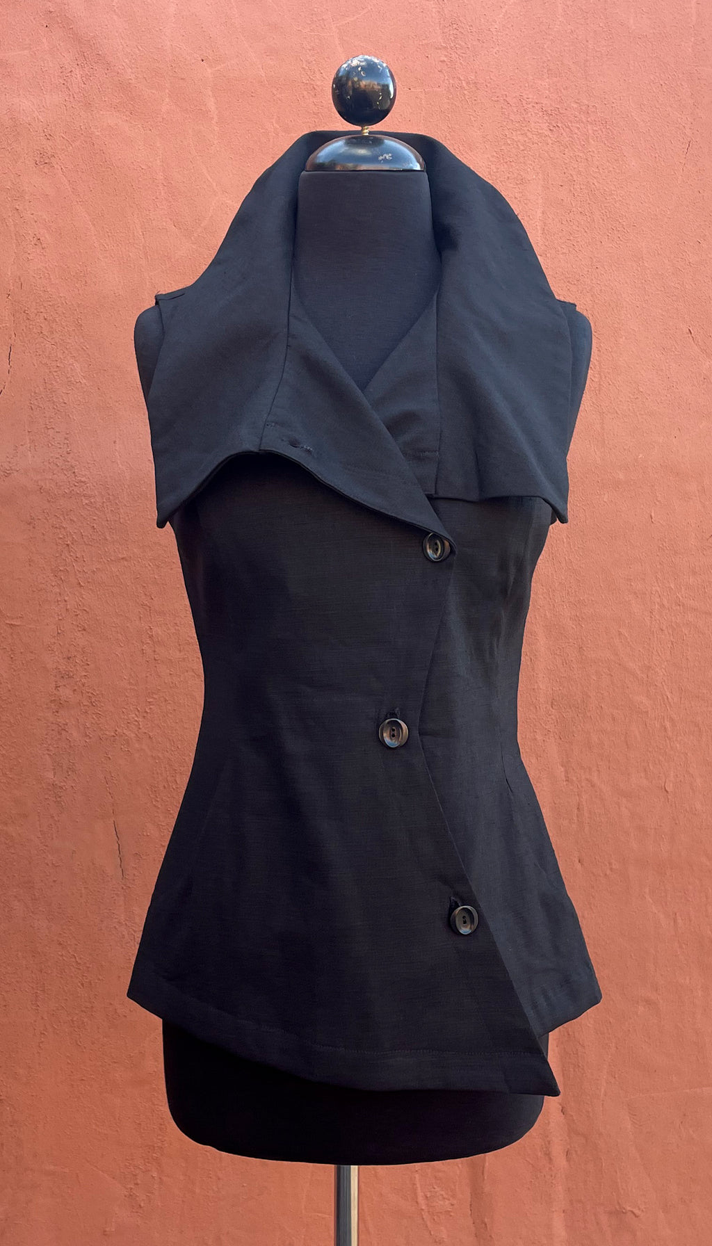 Swerve Vest Linen / Terracotta