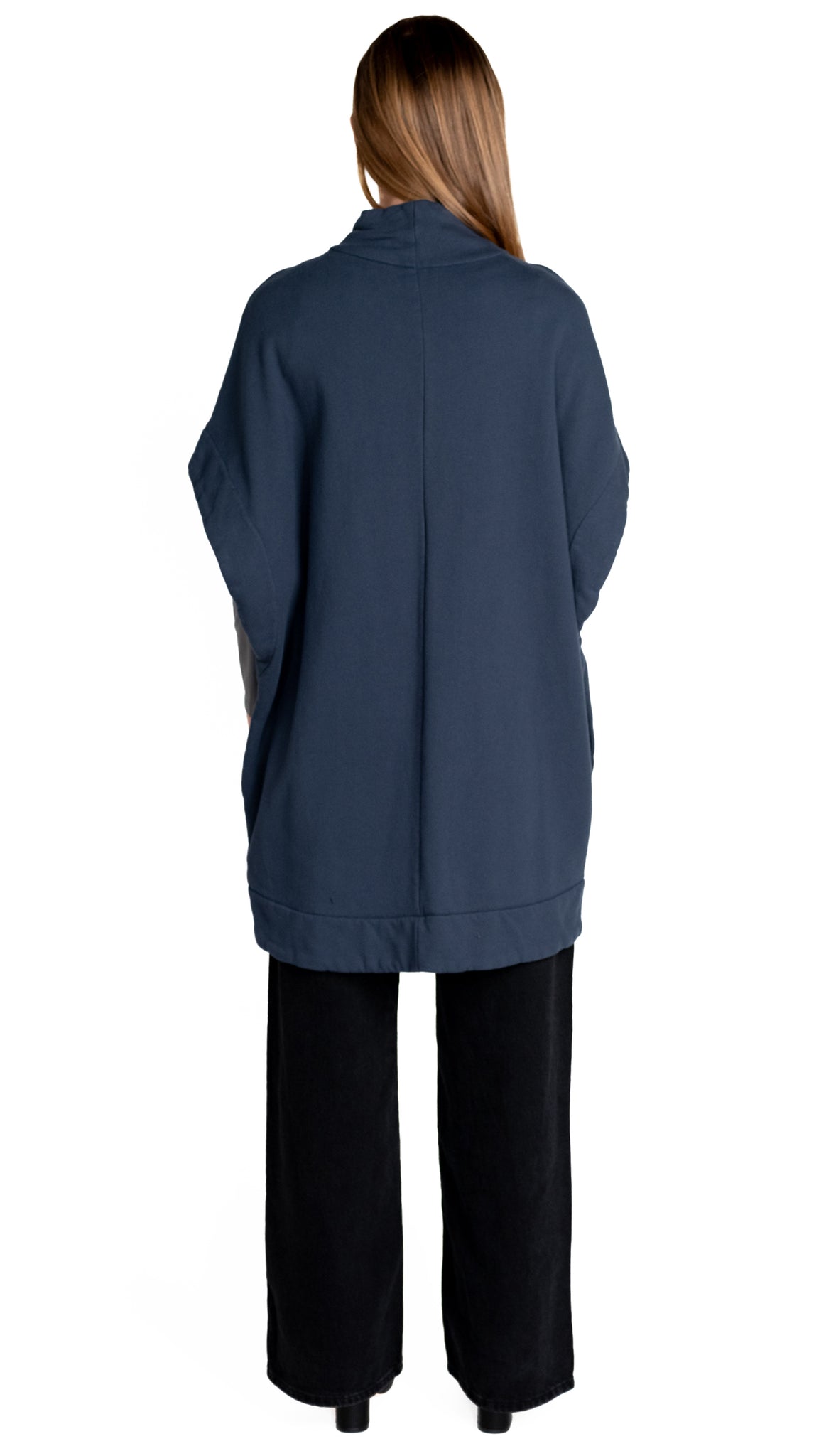 Cocoon Fleece Sweatshirt Cardi/ Ultramarine