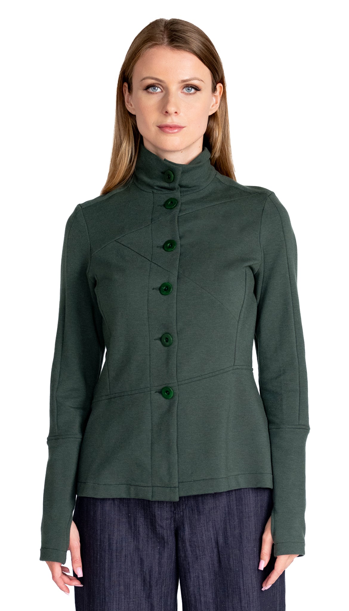 NV Button Front Organic Sweatshirt