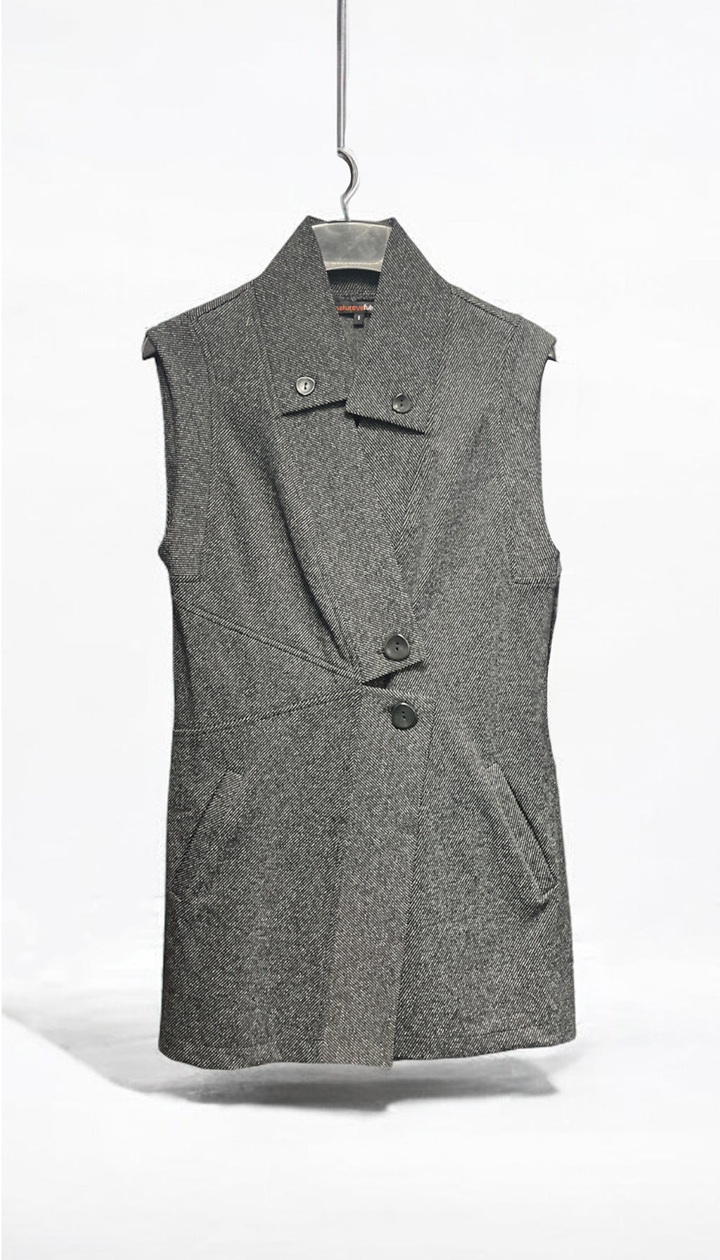 Double Collar Sweater Vest/ Viscose