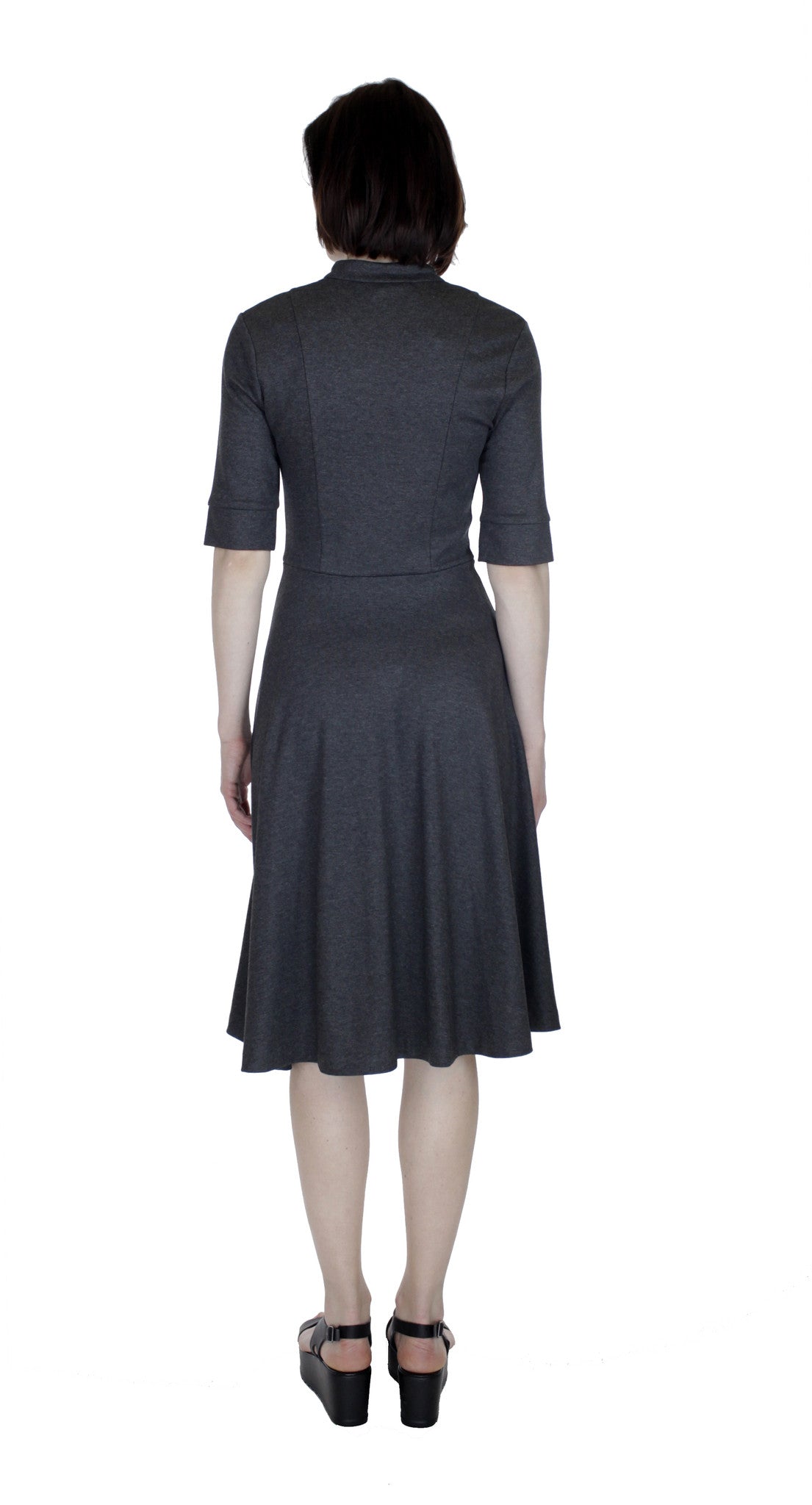 Split Neck Knit Dress