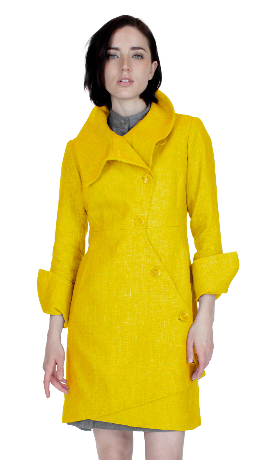 Swerve Jacket / Linen Twill / Sunflower Yellow