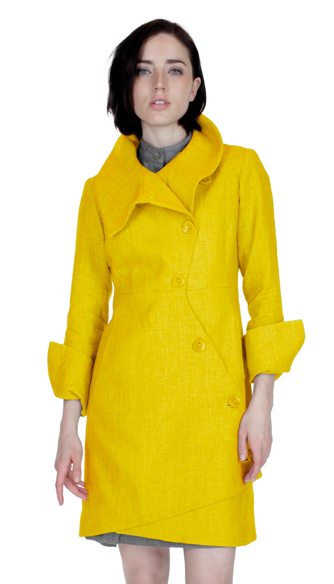 Swerve Jacket / Linen Twill / Sunflower Yellow
