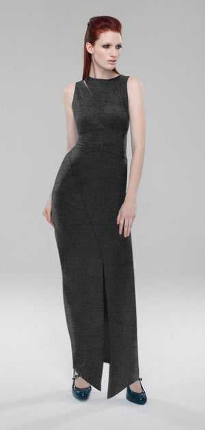 Delaney Maxi Dress/ Charcoal