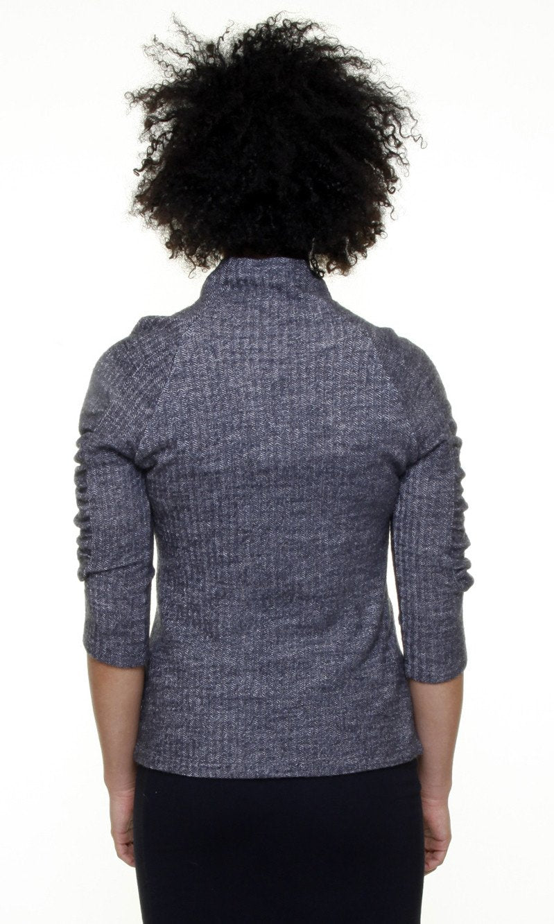 Mon Cherie Top/ Grey & Natural
