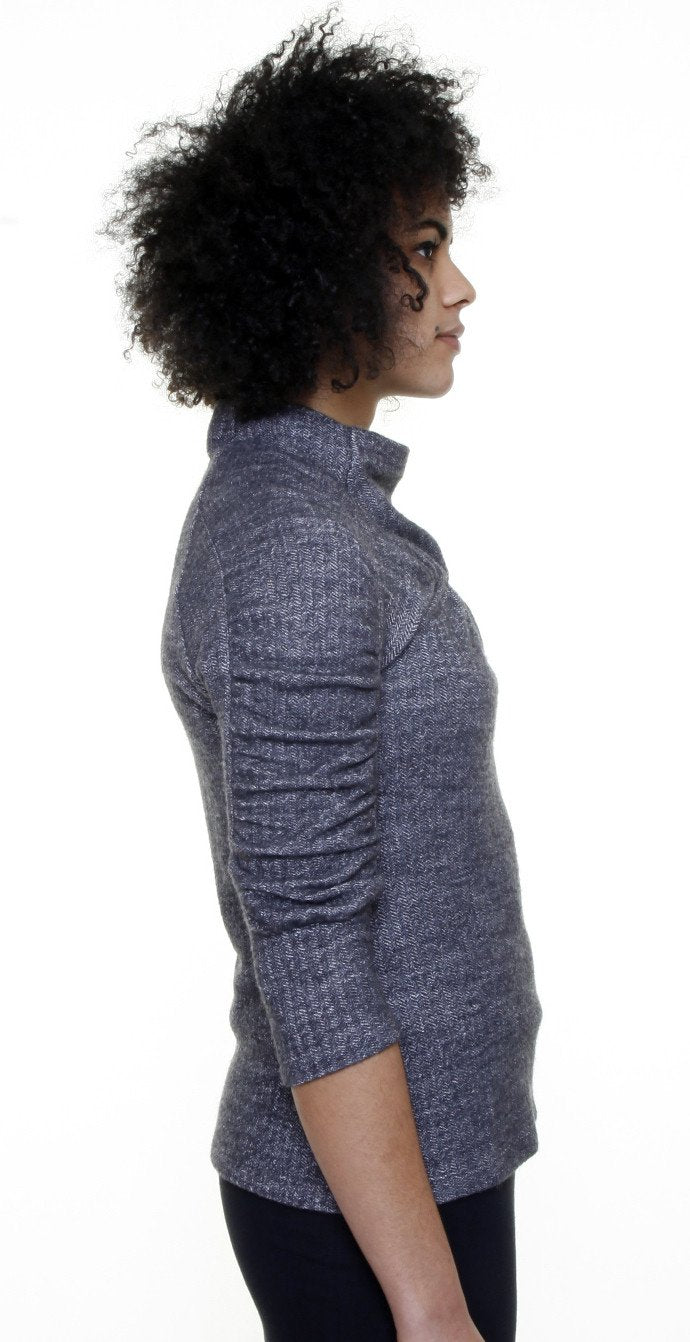 Mon Cherie Top/ Grey & Natural