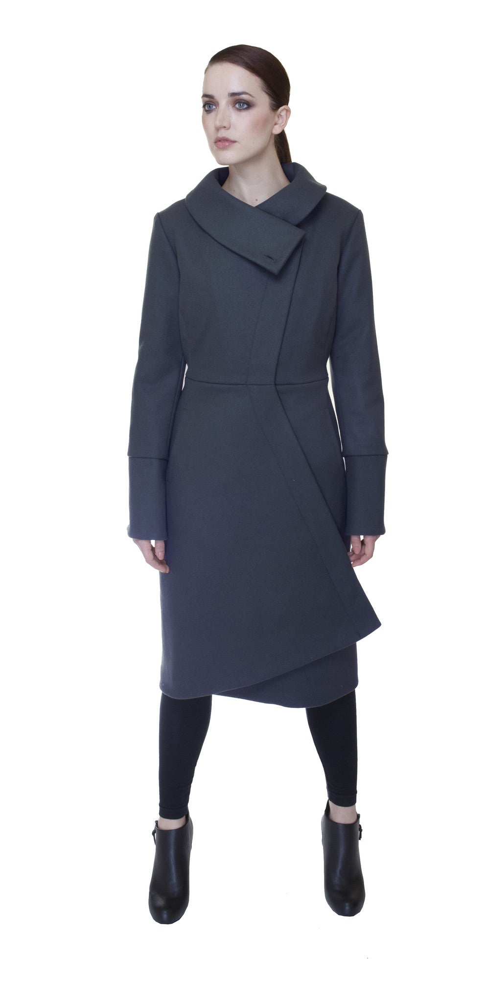 Swerve Thinsulate Quilted Maxi Coat / Grey