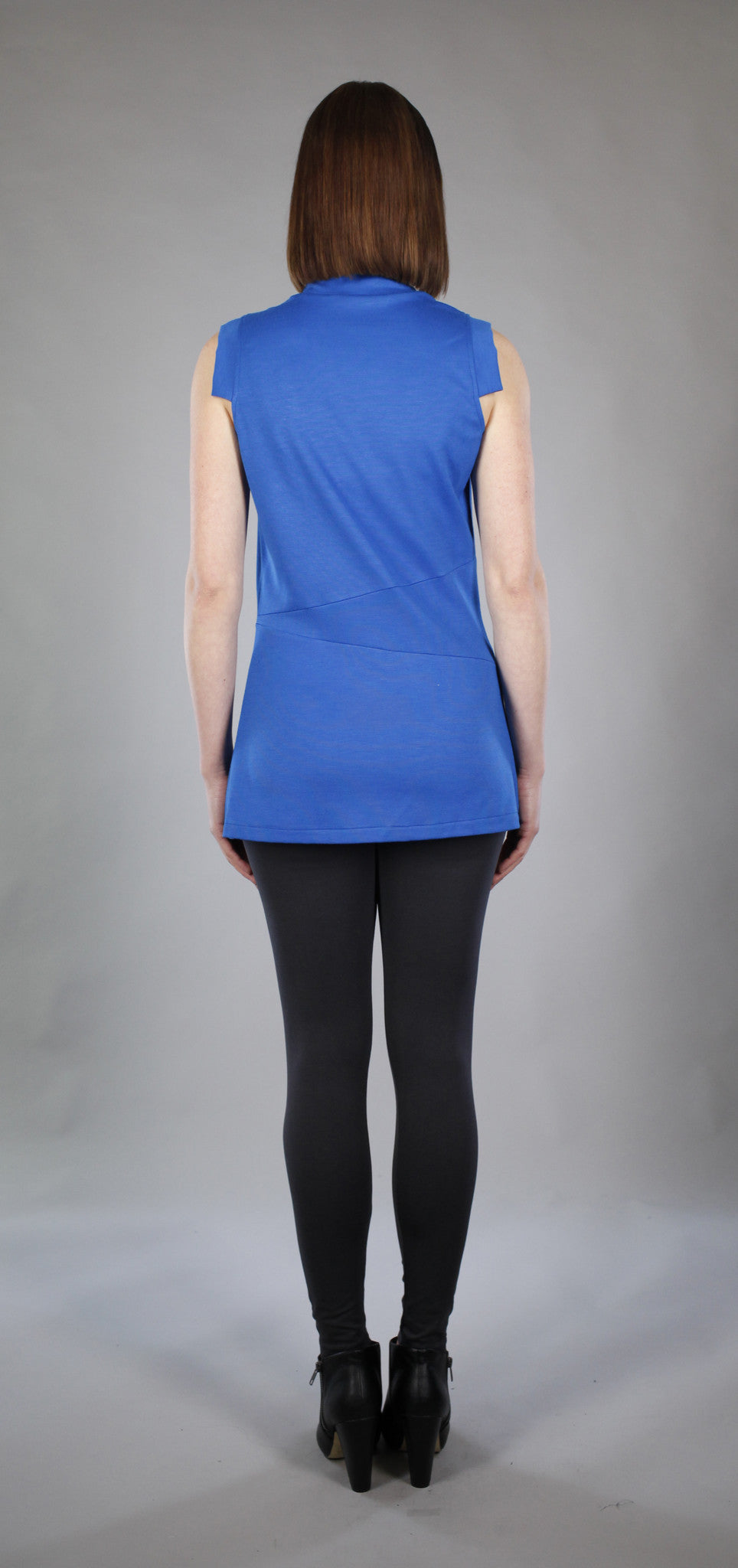 Pieced Vest/Tunic in Cobalt