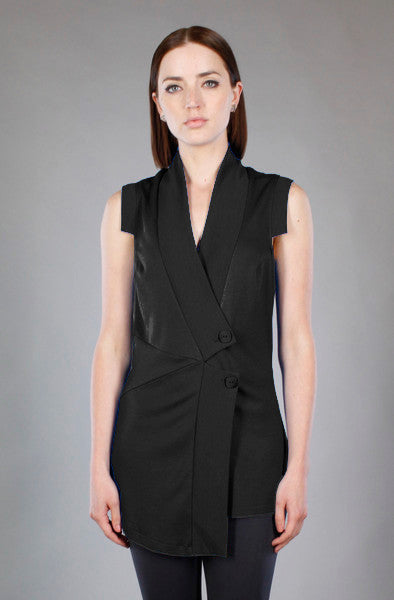 Pieced Vest/Tunic in Cobalt
