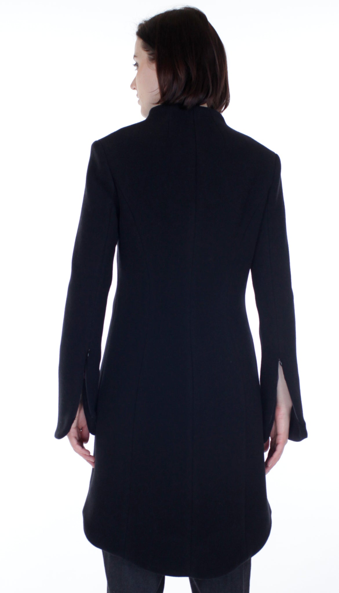 Minimal Mock Coat/ Cashmere/Wool