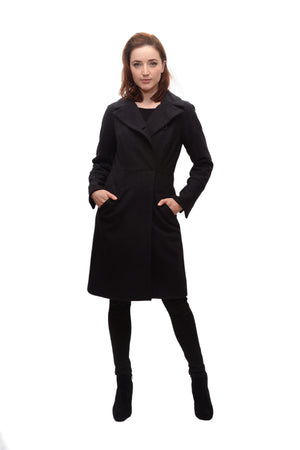 Cassie Coat in Textured Novely Wool