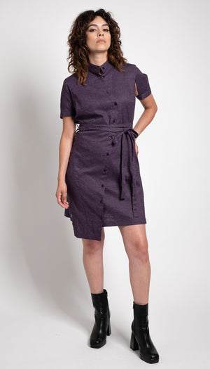 Classic Half Sleeve Shirtdress / Reissue /Charcoal Heather