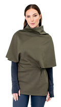Poncho Tunic Top in Olive