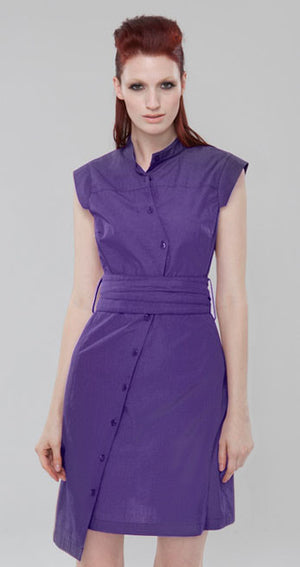 Classic Obi belt Shirtdress/Amethyst